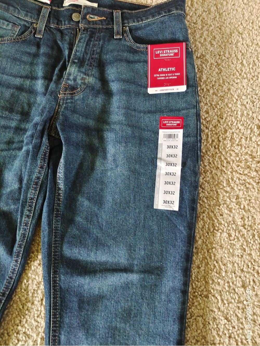 Levi's Men's Slim Jeans - Dark Blue Denim